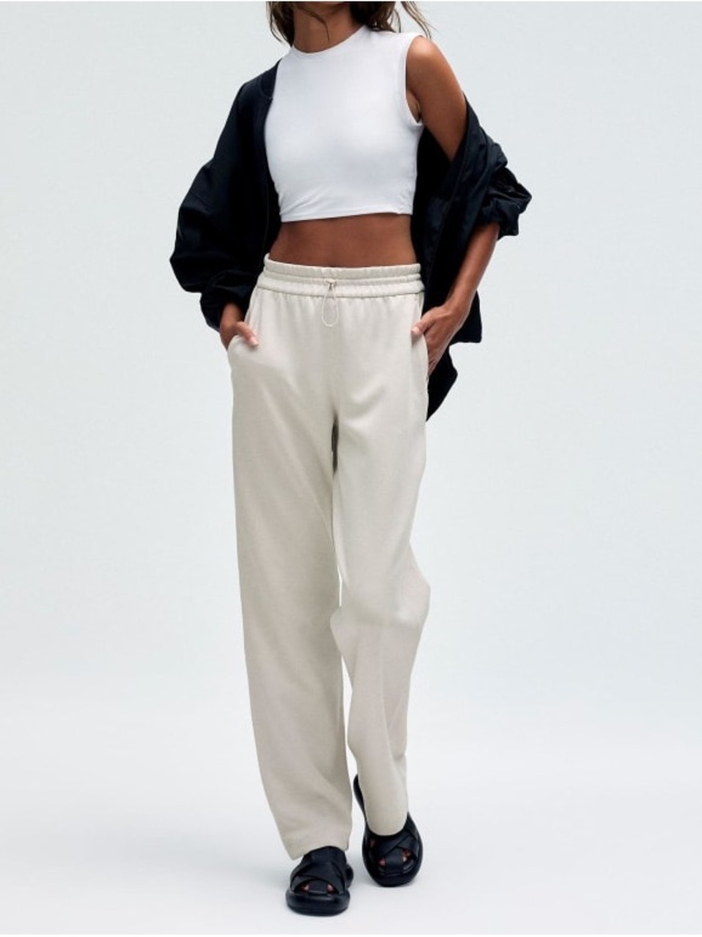 lululemon athletica Cream Track Pants